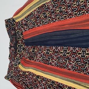 BCBGMaxAzria Long Pleated Maxi Skirt